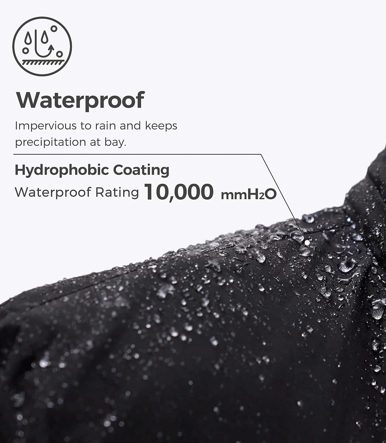 Men'S Softshell Waterproof Polar Fleece Breathable Climbing Ski Coat | Drawcord Adjustable Storm Hood & Detachable Hood for Lightweight Daily Wear